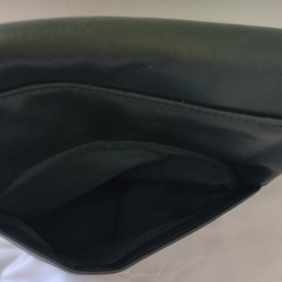 Leather Messenger Crossbody Shoulder Handbag Satchel Dark Green - Picture 7 of 15